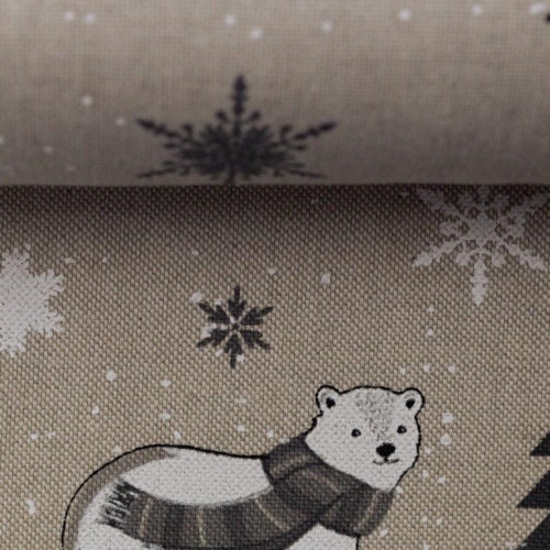 Canvas | EMMA Eisbären Pinguine | grau weiß